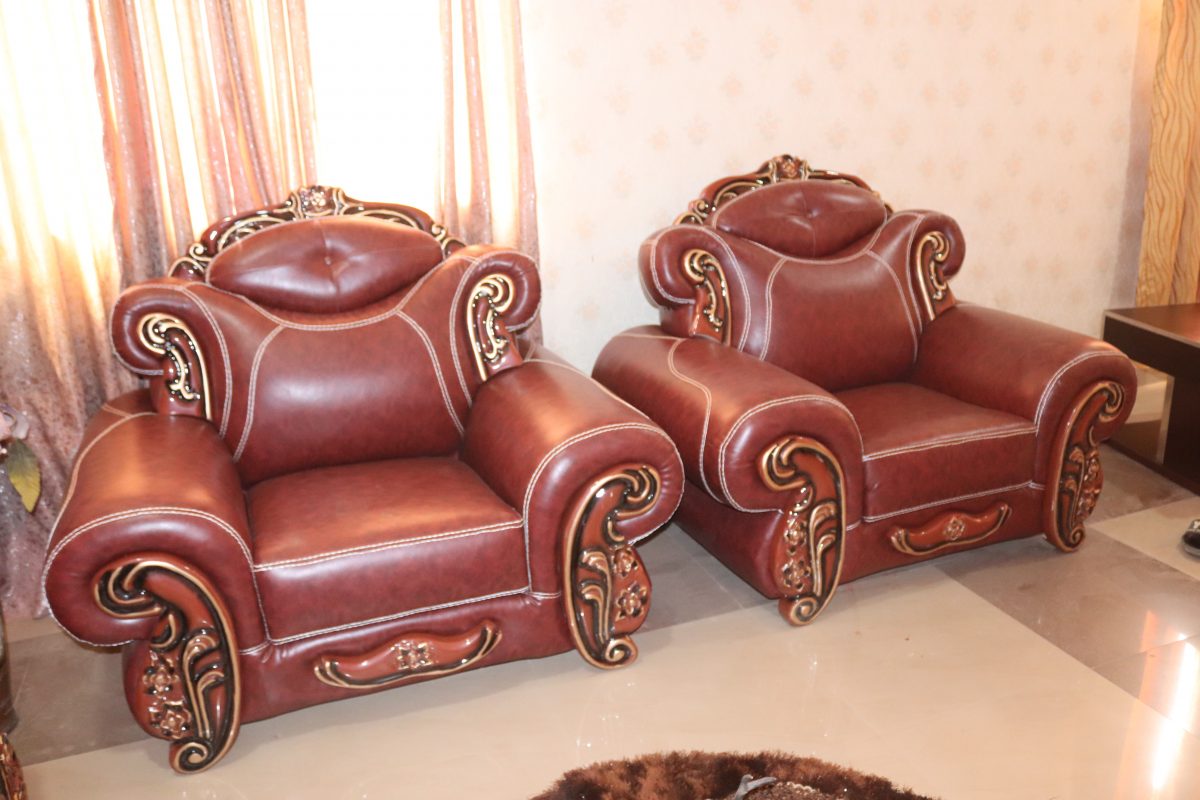 Royal Italian Leather Sofa Set